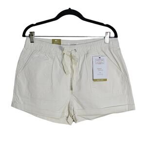Levi Strauss Signature Gold, Ivory Cotton Blend Breezy Shorts, NWT, Women's 10